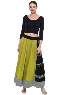 0Vy Blue Cotton Lycra Stretchable Readymade Free Size Blouse For Women 2