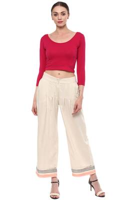 Pink Cotton Lycra Stretchable Readymade Free Size Blouse For Women 2