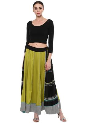 Black Cotton Lycra Stretchable Readymade Free Size Blouse For Women 2
