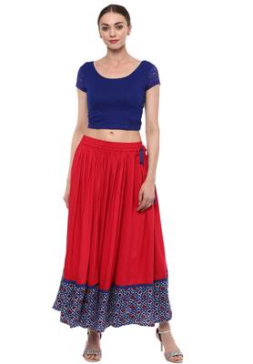 Blue Cotton Lycra Stretchable Readymade Free Size Blouse For Women 2