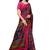Blue Printed Kashmiri Silk Saree With Blouse