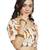 Women's Banglori Silk Beige & Yellow Princess Cut Warli Print Readymade Blouse