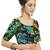 Women's Banglori Silk Blue & Green Princess Cut Readymade Blouse