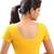 Women's Yellow Stretch Lycra Non Padded Stretchable Readymade Blouse