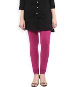 Pink Cotton Lycra plain Cotton Lycra leggings