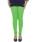 Green Cotton Lycra plain Cotton Lycra leggings