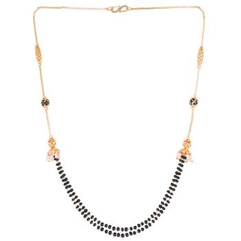 Gold emerald  mangalsutra 2