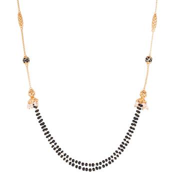 Gold emerald  mangalsutra 3