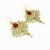 Red Kundan And Pearl Drop Earrings