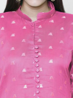 chhabra 555 Pink hand woven unstitched hand woven salwar kameez with dupatta 3