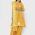 chhabra 555 Mustard hand woven unstitched hand woven salwar kameez with dupatta