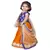 Orange Embroidered  Stitched Lehenga