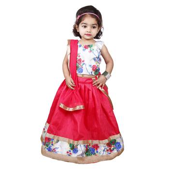 Pink Embroidered Silk Stitched Lehenga 1