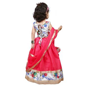 Pink Embroidered Silk Stitched Lehenga 3