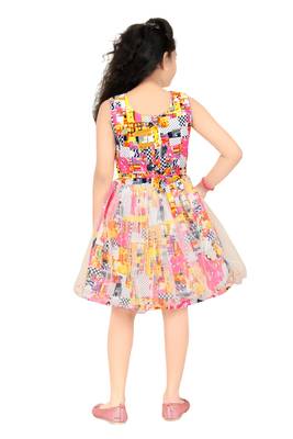 Trendy Girls Party Wear Cotton Frock 4