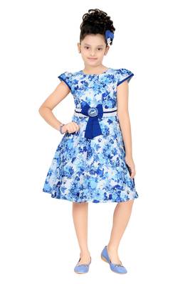 Trendy Girls Party Wear Cotton Frock 1