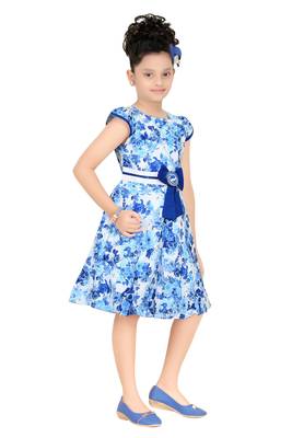 Trendy Girls Party Wear Cotton Frock 3