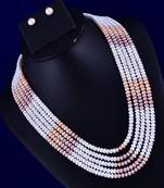 White pearl necklaces