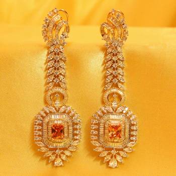 Yellow Citrine Danglers-Drops 1