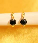 Black Onyx Hoops