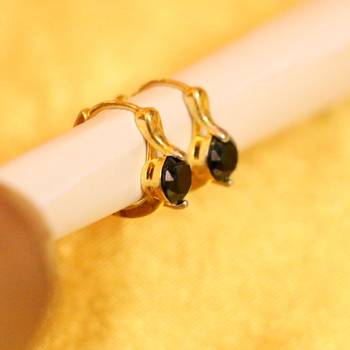 Black Onyx Hoops 2