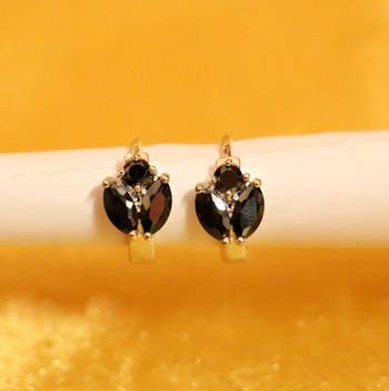 Black Onyx Hoops 1