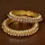 Gold Plated Kundan Stone Embellished Wedding Essential Bangles for Women