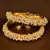 Gold Plated White Seed Pearls Bangles Set