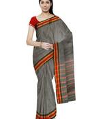 Grey Puneri Saree Pune Cotton Saree With Blouse