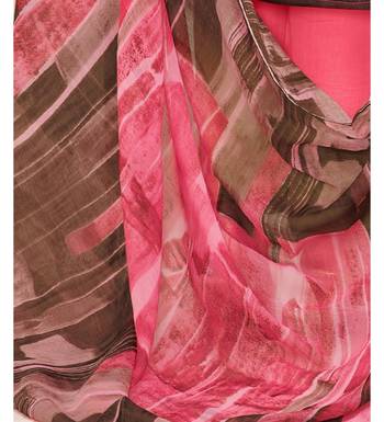 Pink Satin Cotton Printed & Embroidered Unstitched Salwar Suit 6
