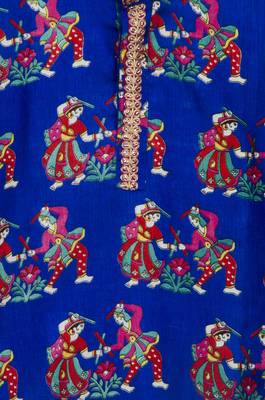  Blue Dancing Dandia Kurta Pyjama For Boys 2