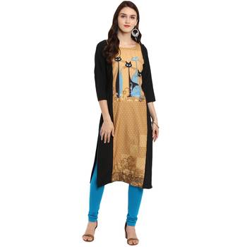 multicolor Color Straight Digital Print Kurta 2