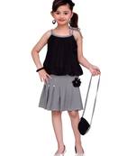Black Kids Partywear Dress For Girls