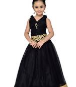 Black Kids Partywear Gown For Girls