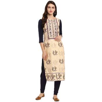 multicolor Color Straight Digital Print Kurta 1