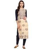 multicolor Color Straight Digital Print Kurta