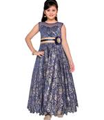 Blue Kids Partywear Gown For Girls