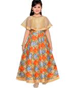 Fawn Kids Partywear Poncho Dress