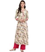 multicolor Color A-Line Digital Print Kurta