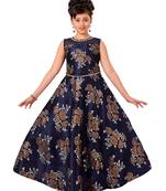 Blue Kids Partywear Gown For Girls