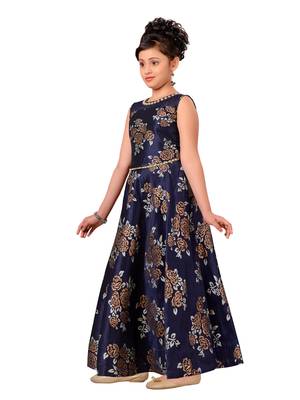 Blue Kids Partywear Gown For Girls 3