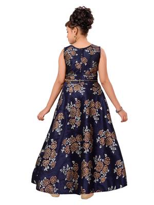 Blue Kids Partywear Gown For Girls 4