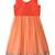 Red printed georgette kids lehenga choli