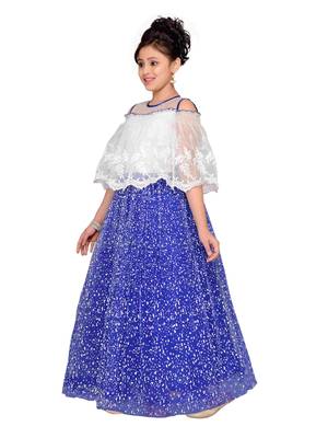 Blue Kids Partywear Gown For Girls 2