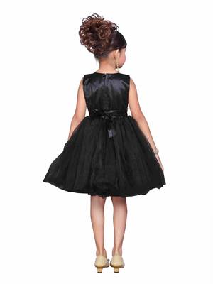 Black Kids Partywear Frock 4