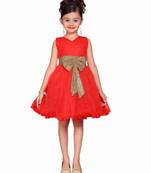 Red Kids Partywear Frock