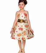 Cream Kids Partywear Frock