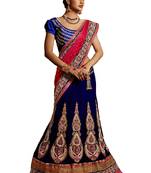 Blue Net Embroiderred Bridal Lehengas