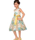 Green Kids Partywear Frock