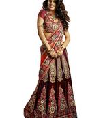 Red Net Embroiderred Bridal Lehengas